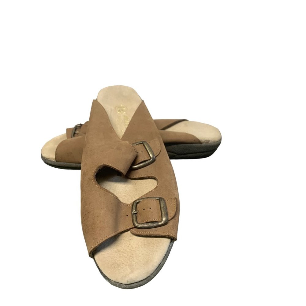 Womens Mushrooms Limited Collection Slide In Leather  Double Buckle size 11 M